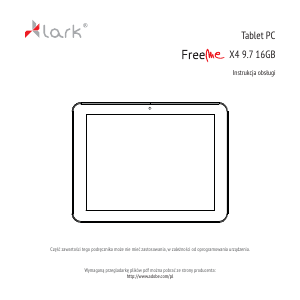 Instrukcja Lark FreeMe X4 9.7 Tablet