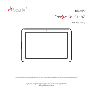 Instrukcja Lark FreeMe X4 10.1 Tablet
