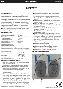 Brugsanvisning Biltema 24-5481 Babyalarm