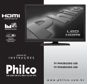 Manual Philco PH28B25DG Televisor LED