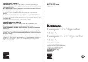 Manual de uso Kenmore 111.99059 Refrigerador