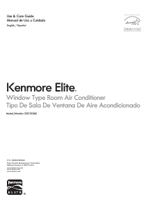 Manual Kenmore 253.76062 Air Conditioner