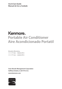 Manual de uso Kenmore 111.77106 Aire acondicionado