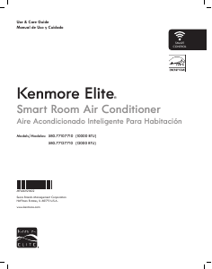 Manual de uso Kenmore 580.77107 Aire acondicionado