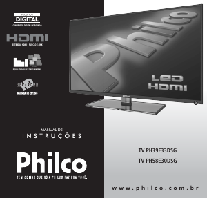 Manual Philco PH39F33DSG Televisor LED