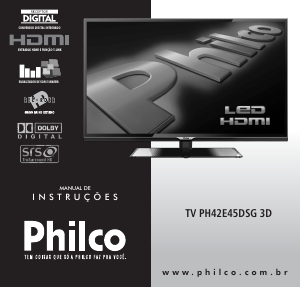 Manual Philco PH42E45DSG Televisor LED