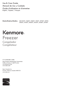 Manual de uso Kenmore 253.21042 Congelador