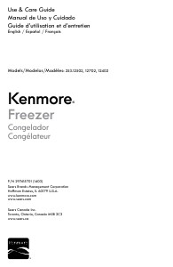 Handleiding Kenmore 253.12402 Vriezer