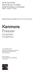 Manual de uso Kenmore 253.17512 Congelador