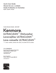 Manual de uso Kenmore 665.14563 Lavavajillas