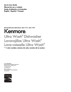 Handleiding Kenmore 665.17489 Vaatwasser