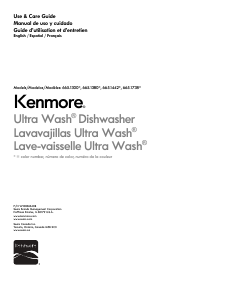 Manual Kenmore 665.13809 Dishwasher