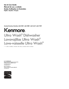 Manual de uso Kenmore 665.17389 Lavavajillas