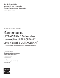 Manual de uso Kenmore 665.14529 Lavavajillas