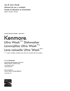 Manual Kenmore 665.14545 Dishwasher