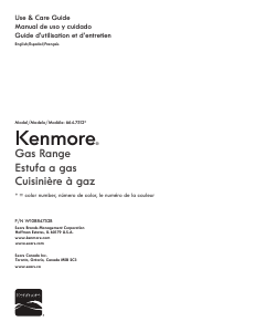 Manual de uso Kenmore 664.75123 Cocina