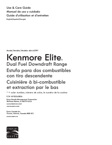 Manual de uso Kenmore 664.42783 Cocina