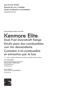 Mode d’emploi Kenmore 664.42783 Cuisinière