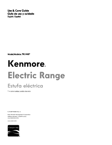 Manual de uso Kenmore 790.96184 Cocina