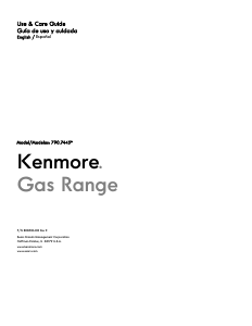 Handleiding Kenmore 790.74452 Fornuis