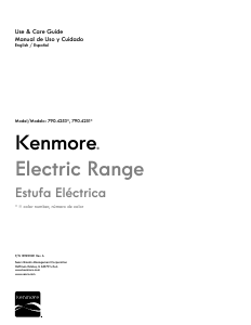 Manual Kenmore 790.42532 Range