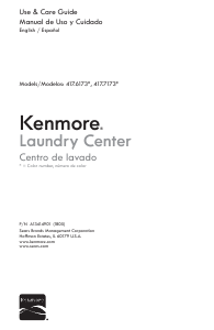 Manual de uso Kenmore 417.61732 Lavadora