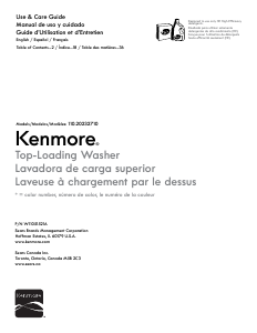 Manual Kenmore 110.20232 Washing Machine