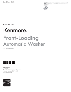 Manual Kenmore 796.41262 Washing Machine
