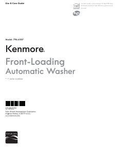 Manual Kenmore 796.41303 Washing Machine