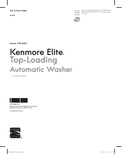 Handleiding Kenmore 796.31553 Wasmachine