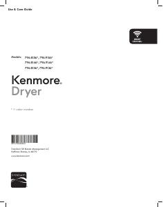 Manual Kenmore 796.81362 Dryer