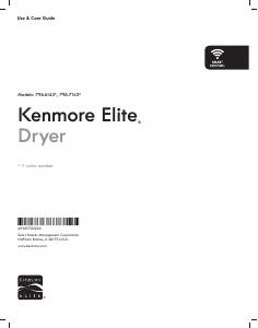 Manual Kenmore 796.71433 Dryer