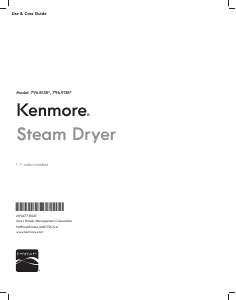 Manual Kenmore 796.81383 Dryer