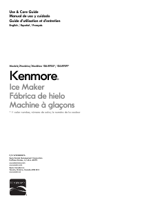 Handleiding Kenmore 106.89593 IJsblokjesmachine