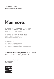 Manual de uso Kenmore 111.71613 Microondas