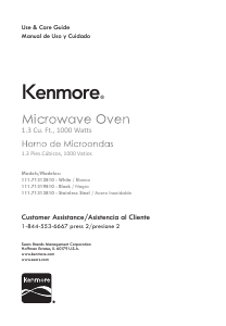 Manual de uso Kenmore 111.71312 Microondas