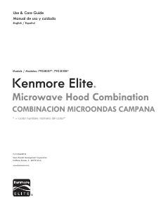 Manual Kenmore 790.83383 Microwave