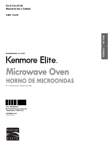 Manual de uso Kenmore 721.87587 Microondas