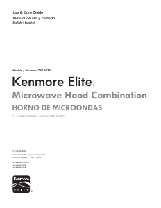 Manual Kenmore 790.80372 Microwave
