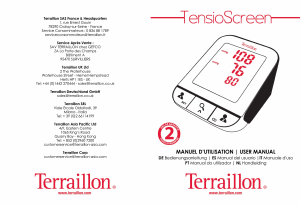 Bedienungsanleitung Terraillon CB32233WH TensioScreen Blutdruckmessgerät