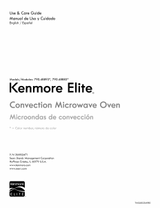 Manual Kenmore 790.48883 Microwave