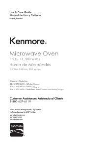 Manual Kenmore 204.73779 Microwave