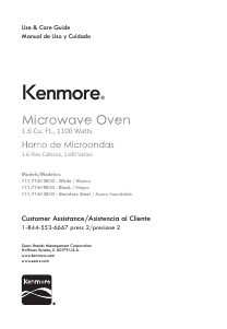 Manual de uso Kenmore 111.71619 Microondas