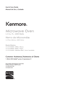 Manual de uso Kenmore 111.71319 Microondas