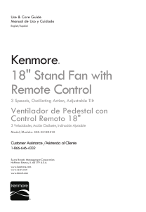 Handleiding Kenmore 405.35182510 Ventilator