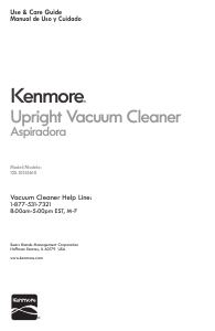 Manual Kenmore 125.10135610 Vacuum Cleaner