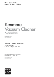 Manual Kenmore 125.22614610 Vacuum Cleaner