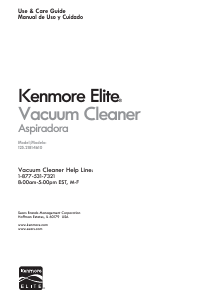 Manual Kenmore 125.21814610 Vacuum Cleaner