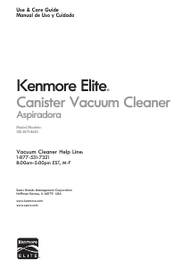 Manual de uso Kenmore 125.81714610 Aspirador