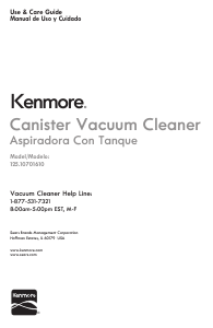 Manual Kenmore 125.10701610 Vacuum Cleaner